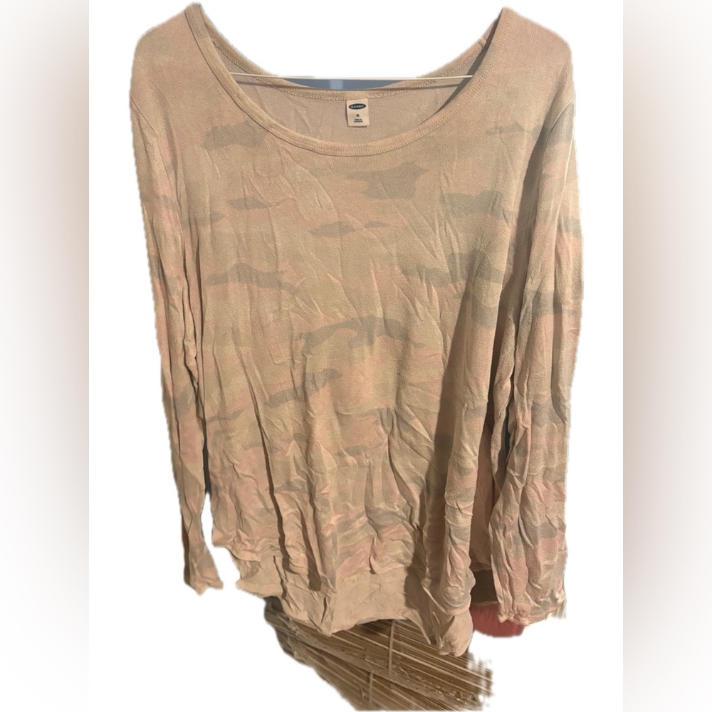Old Navy Beige Camo Shirt